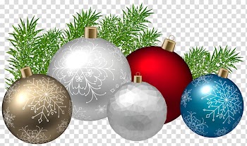 Five white, red, and blue baubles , Lossless compression file formats Computer file, Christmas Decoration transparent background PNG clipart
