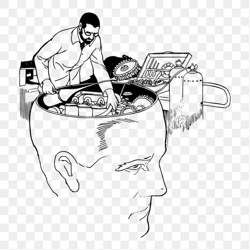 Fixing brain png sticker illustration, | Free PNG - rawpixel