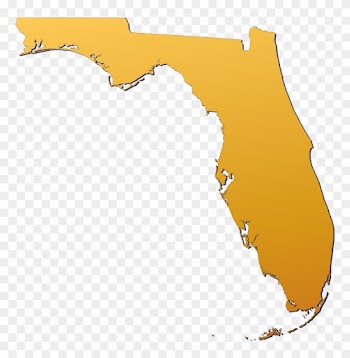 Fl Silhouette Transparent Background - Florida State Shape Png