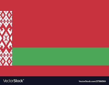 Flag belarus vector image