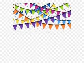 Flag Confetti Stock photography Garland - Vector Color holiday triangle pull flag 