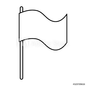 flag emblem line style design icon