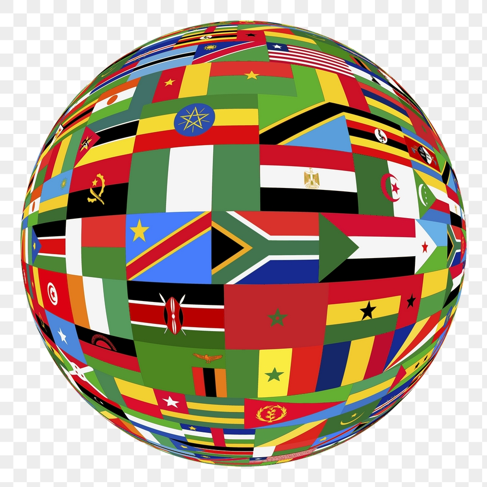 Flag globe png sticker, international | Free PNG - rawpixel