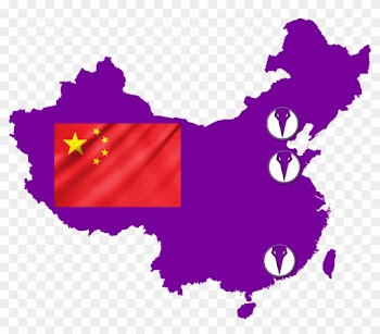 Flag Map Of People's Republic Of China