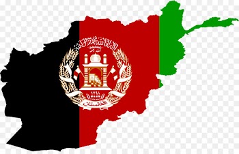 Flag of Afghanistan Blank map - afghanistan flag 