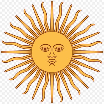 Flag of Argentina Inca Empire Sun of May Inti - sol 