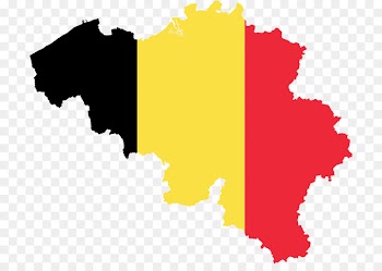 Flag of Belgium - flag map 