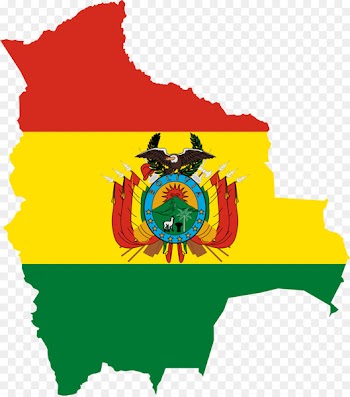 Flag of Bolivia Map - country 
