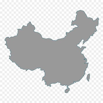 Flag of China Map - China 