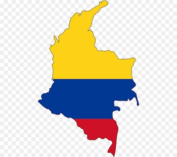 Flag of Colombia World map - mother day 