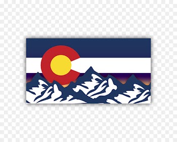 Flag of Colorado Car Bumper sticker - car 