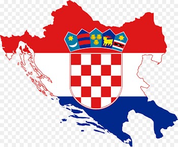 Flag of Croatia Map National flag - map 