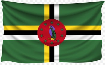 Flag of Dominica Stock photography - shriveled 
