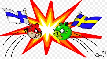 Flag of Finland Angry Birds Flag of Sweden - angry birds 
