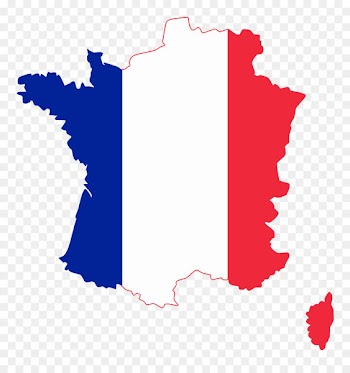 Flag of France Map - Download Png French Flag Clipart 