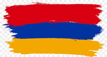 Flag of Germany Flag of Austria - watercolor brush stroke 