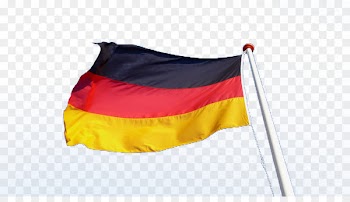Flag of Germany Icon - The German flag flying in the wind 
