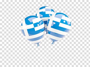 Flag of Greece Balloon , greece transparent background PNG clipart
