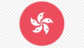 Flag of Hong Kong Emoji domain Flag of China - vector bunting 