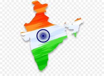 Flag of India Indian independence movement Indian Independence Day - Vector Map of India with Indian Falun 