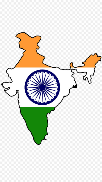 Flag of India Map National flag - india map 