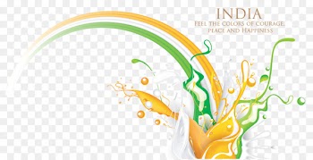 Flag of India Tricolour - color splash 