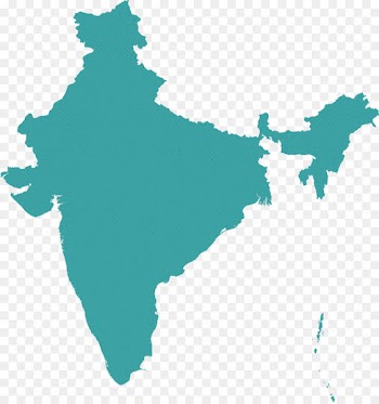 Flag of India Vector Map - india map 
