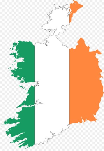 Flag of Ireland World map - irish 
