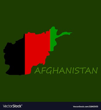 Flag of islamic republic of afghanistan overlaid vector image