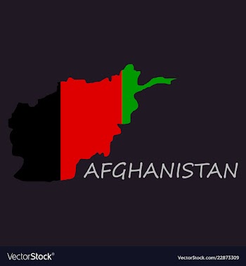 Flag of islamic republic of afghanistan overlaid vector image