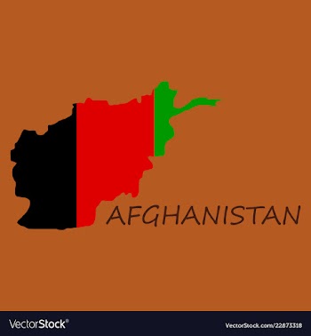 Flag of islamic republic of afghanistan overlaid vector image