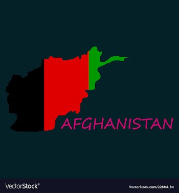 Flag of islamic republic of afghanistan overlaid vector image