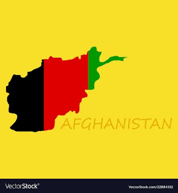 Flag of islamic republic of afghanistan overlaid vector image