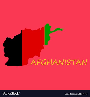 Flag of islamic republic of afghanistan overlaid vector image