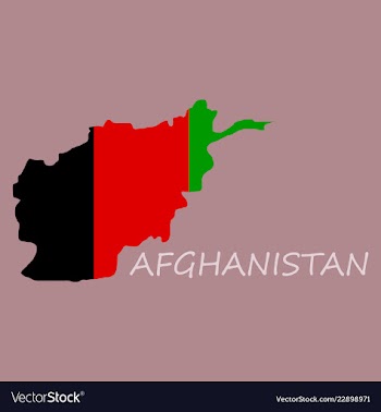 Flag of islamic republic of afghanistan overlaid vector image