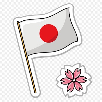 Flag of Japan Icon - Vector Japan banner 