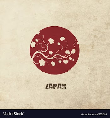 Flag Of Japan vector image