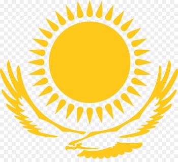 Flag of Kazakhstan English - sunrise 
