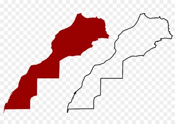 Flag of Morocco Vector Map Royalty-free - Morocco 