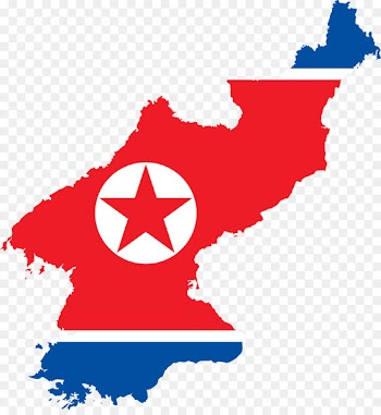 Flag of North Korea Map Flag of South Korea - korean 