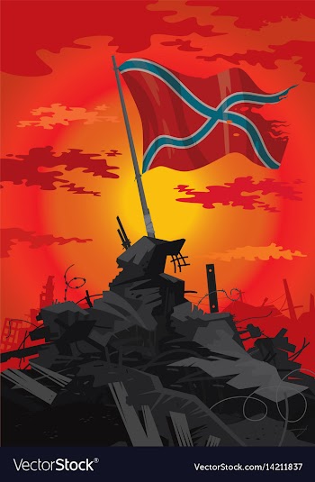  					Flag of novorossia vector image														