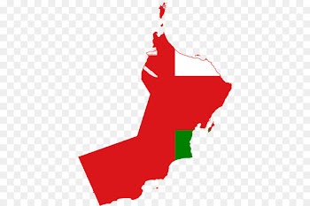 Flag of Oman Map - map 