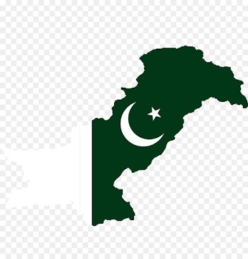 Flag of Pakistan World map - map 