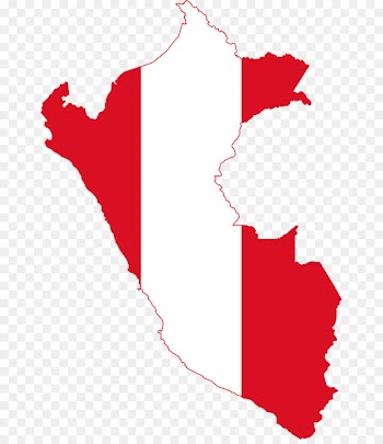 Flag of Peru Map - map 