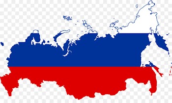 Flag of Russia Map - Russia 