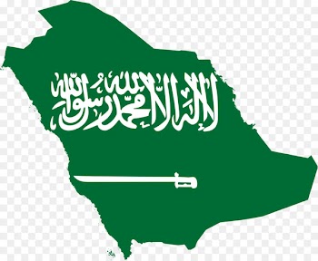 Flag of Saudi Arabia Map - saudi 