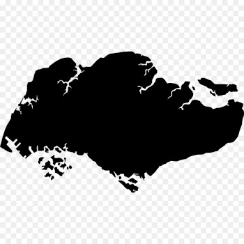 Flag of Singapore Map Royalty-free - SINGAPORE 