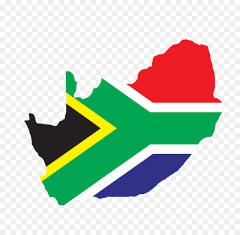 Flag of South Africa Illustration - country,Map Vector map shape 