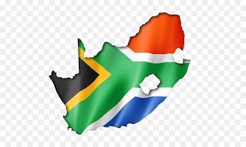 Flag of South Africa Map Stock photography Illustration - Flag floating South Africa Map 