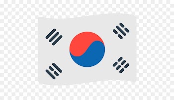 Flag of South Korea Flag of North Korea Emoji - korean 